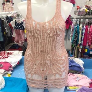 Body central lace tank XL